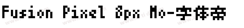 Fusion Pixel 8px Mo字体转换